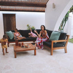 Load image into Gallery viewer, Cuban Corner Lounge Setting with Armchair