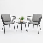 Load image into Gallery viewer, Daisy 3pc Balcony Setting - Grey