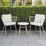 Load image into Gallery viewer, Daisy 3pc Balcony Setting - White