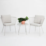 Load image into Gallery viewer, Daisy 3pc Balcony Setting - White