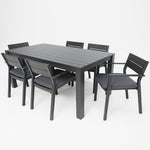 Load image into Gallery viewer, Dallas 7pc Dining Setting - Black