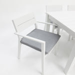 Load image into Gallery viewer, Dallas 9pc Aluminium Dining Setting - White