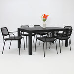 Load image into Gallery viewer, Dallas Bahamas 7pc Dining Setting - Black