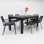 Load image into Gallery viewer, Dallas Bahamas 7pc Dining Setting - Black
