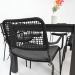 Load image into Gallery viewer, Dallas Bahamas 7pc Dining Setting - Black