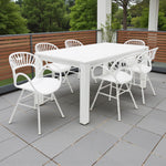 Load image into Gallery viewer, Dallas Fantail 7pc Dining Setting - White