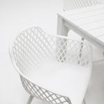 Load image into Gallery viewer, Dallas Java 7pc Dining Setting - White