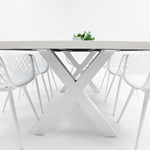 Load image into Gallery viewer, Drift Java 9pc Terrazzo Dining Setting