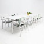 Load image into Gallery viewer, Eclipse Mayfair 11pc Extension Dining Setting - White