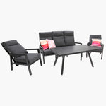 Load image into Gallery viewer, Eden 4pc Lounge Setting - Anthracite