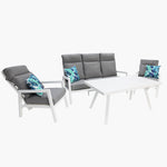 Load image into Gallery viewer, Eden 4pc Lounge Setting - White