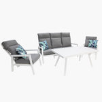 Load image into Gallery viewer, Eden 4pc Lounge Setting - White