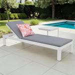 Load image into Gallery viewer, Elba 2pc Sunlounge and Table Setting - White