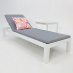 Load image into Gallery viewer, Elba 2pc Sunlounge and Table Setting - White