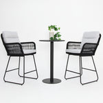 Load image into Gallery viewer, Kenty Eva 3pc Bar Setting - Black