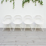 Load image into Gallery viewer, Fantail Dining Chair 4pc - White