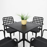 Load image into Gallery viewer, Frankie 5pc Armchair Dining Setting - Black