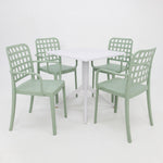 Load image into Gallery viewer, Frankie 5pc Armchair Dining Setting - Green/White