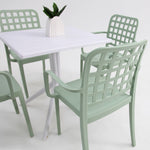 Load image into Gallery viewer, Frankie 5pc Armchair Dining Setting - Green/White