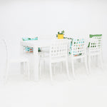 Load image into Gallery viewer, Frankie Azura 9pc Dining Set ARMLESS - White