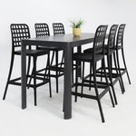 Load image into Gallery viewer, Frankie Remix 7pc Bar Set Armless - Black