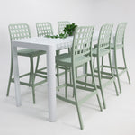 Load image into Gallery viewer, Frankie Remix 7pc Bar Set Armless - White Green