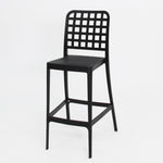 Load image into Gallery viewer, Frankie Resin Armless Barstool Chair - Black