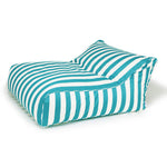 Load image into Gallery viewer, Hang Out Turquoise + White Outdoor Beanbag