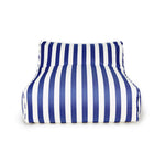 Load image into Gallery viewer, Hang Out Blue + White Stripe Outdoor Beanbag