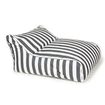 Load image into Gallery viewer, Hang Out Charcoal + White Stripe Outdoor Beanbag