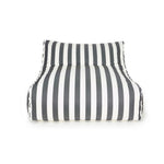 Load image into Gallery viewer, Drift Away Floating Beanbag - Charcoal and White Stripe