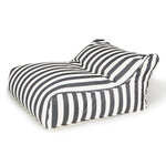 Load image into Gallery viewer, Hang Out Charcoal + White Stripe Outdoor Beanbag
