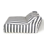 Load image into Gallery viewer, Hang Out Charcoal + White Stripe Outdoor Beanbag
