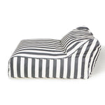 Load image into Gallery viewer, Drift Away Floating Beanbag - Charcoal and White Stripe