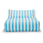 Load image into Gallery viewer, Hang Out Light Blue + White Outdoor Beanbag