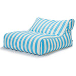 Load image into Gallery viewer, Hang Out Light Blue + White Outdoor Beanbag