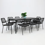 Load image into Gallery viewer, Java Bahamas 9pc Dining Setting - Black