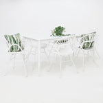 Load image into Gallery viewer, Java Fantail 7pc Dining Set - White