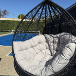 Load image into Gallery viewer, Kakadu Pod Chair - Black/Grey
