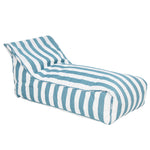 Load image into Gallery viewer, Laid Back Turquoise and White Stripe Beanbag