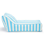 Load image into Gallery viewer, Laid Back Light Blue + White Outdoor Beanbag