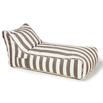 Load image into Gallery viewer, Laid Back Taupe + White Outdoor Beanbag