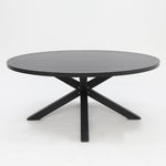 Load image into Gallery viewer, Matzo 173cm Round Dining Table - Gunmetal