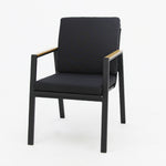 Load image into Gallery viewer, Milton Dining Chair With Cushions Black