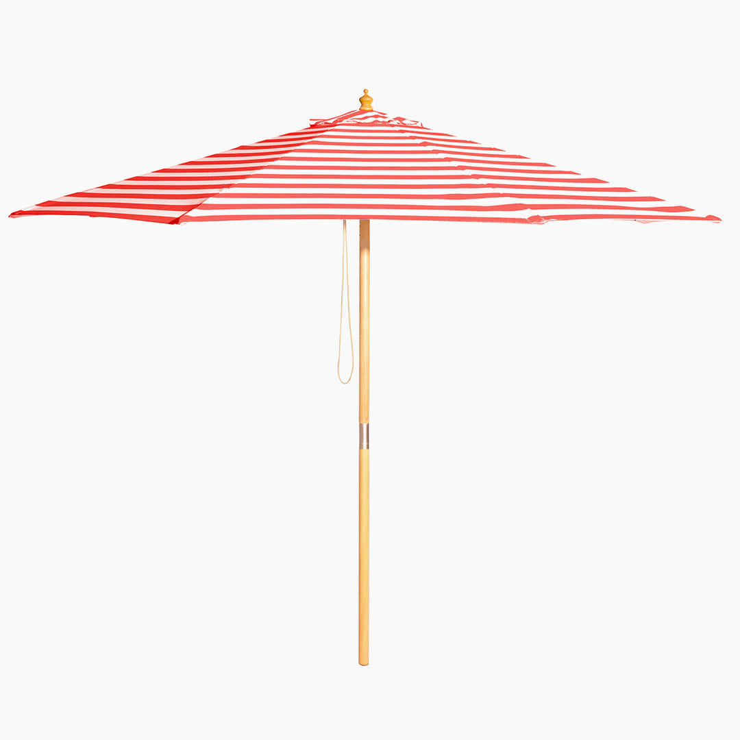 Billy Fresh 3m Bamboo Monte Carlo Umbrella - Red