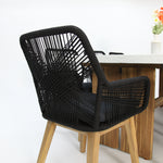 Load image into Gallery viewer, Montecito Albenga 9pc Dining Setting - Black