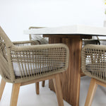 Load image into Gallery viewer, Montecito Albenga 9pc Dining Setting - Taupe