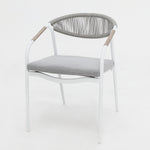 Load image into Gallery viewer, Octavia Aluminium Stacking Chair - White