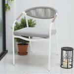 Load image into Gallery viewer, Octavia Aluminium Stacking Chair - White