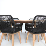 Load image into Gallery viewer, Oscar Albenga 9pc Dining Setting - Black